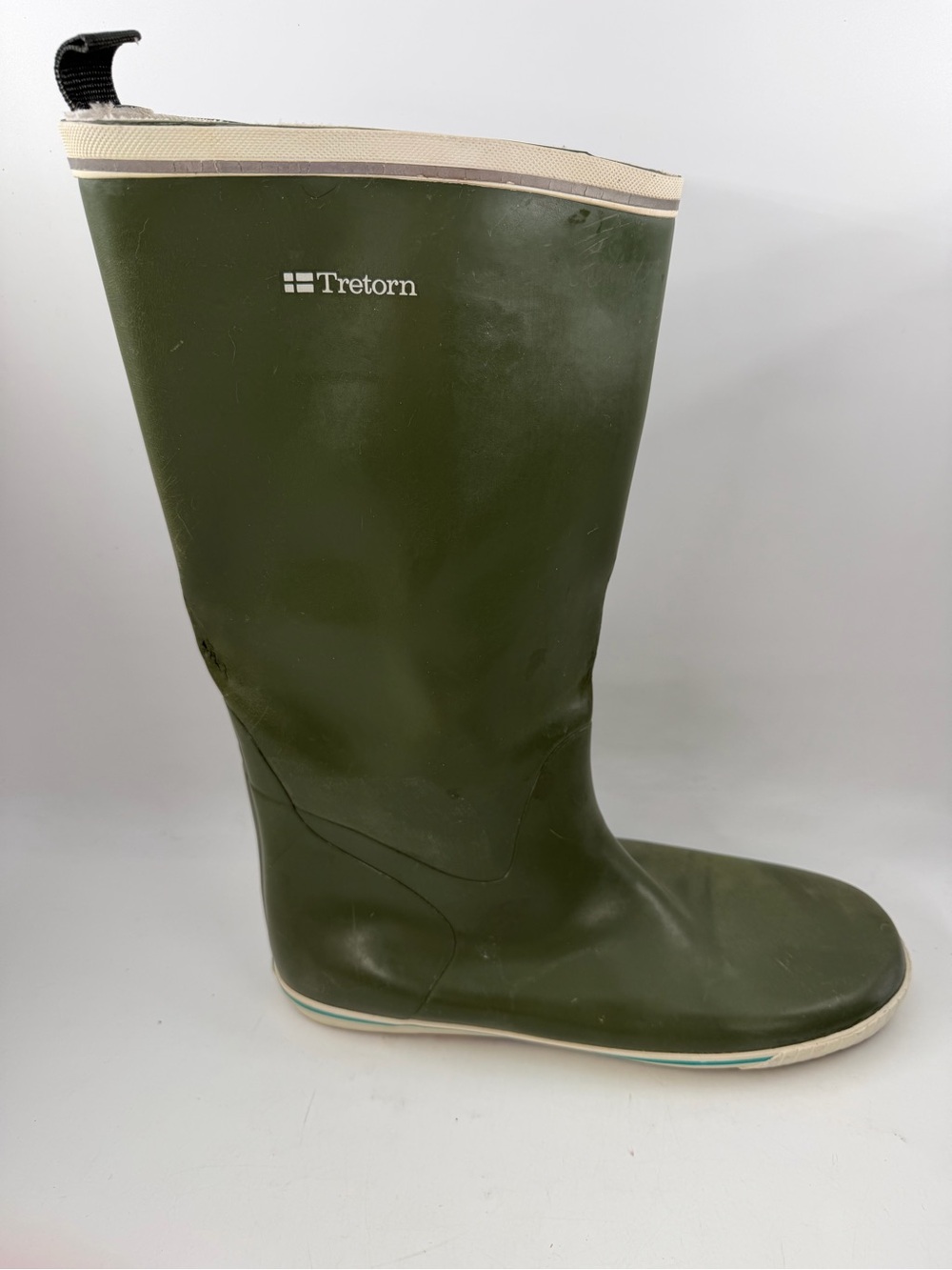 Tretorn Men’s Olive Green -SZ 13- Heisingborg Fleece-Lined Waterproof Rain Boots